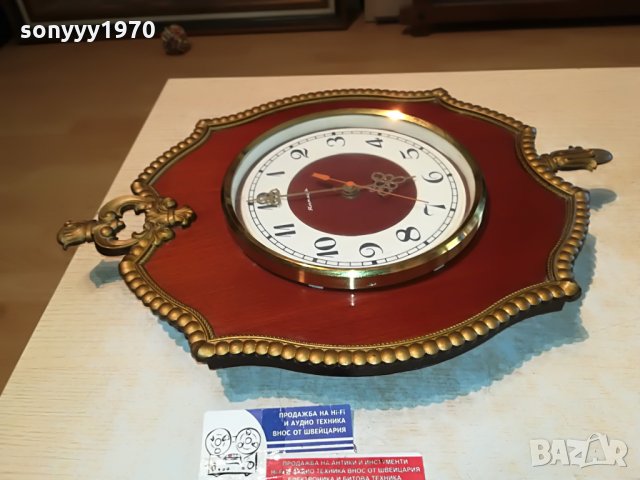 янтар-голям ретро часовник 1507211259, снимка 2 - Антикварни и старинни предмети - 33527903