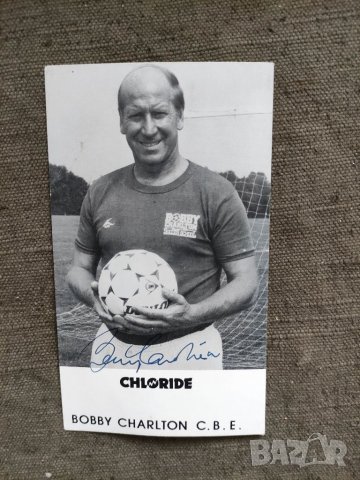 Продавам автограф на Боби Чарлтън Bobby Charlton футбол, снимка 1 - Други ценни предмети - 33421233