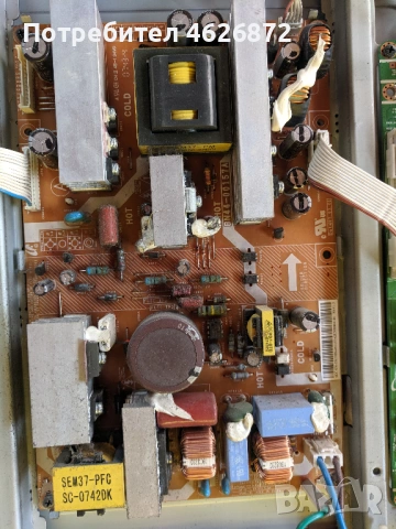 SAMSUNG LE37R87BDX-BN4100813Е-MP1.0-DARFON 4H.V1448.481/C1-T370XW02 V5 CB 06A69-1A , снимка 4 - Части и Платки - 53026942