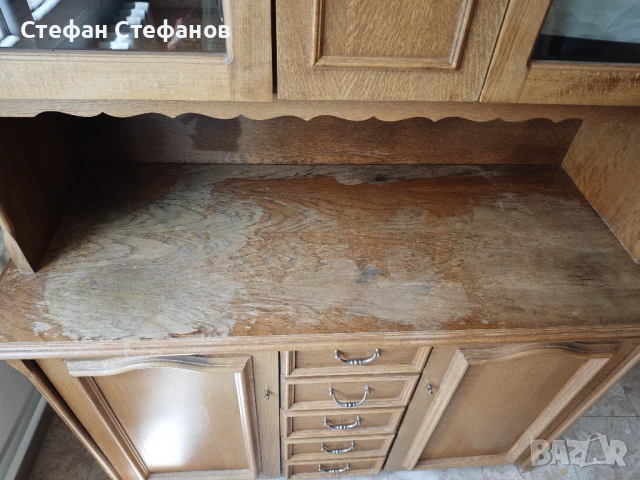 Бароков скрин с витрина, снимка 2 - Скринове - 50838823