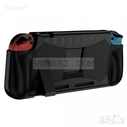 Nintendo Switch - Противоударен Силиконов Гръб - Черен, снимка 3 - Аксесоари - 35099927