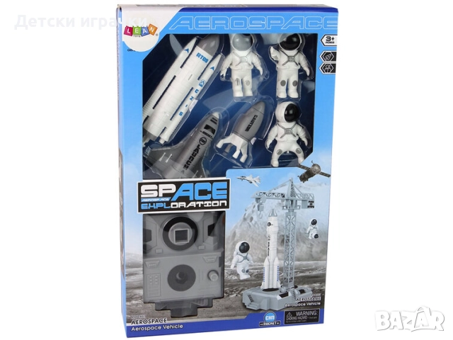 Комплект Космос станция с астронавти и ракета за изстрелване , снимка 5 - Образователни игри - 52873247