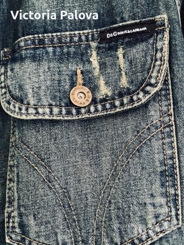 Марково дънково яке DOLCE & GABBANA оригинал, снимка 4 - Якета - 43491352