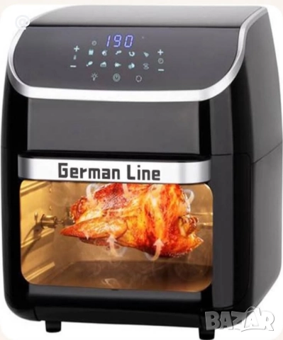 Air Fryer фурна с горещ въздух German Line Air Fryer – 12 литра, 1800W, снимка 2 - Други стоки за дома - 52314199