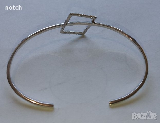 Сребърна гривна, снимка 2 - Гривни - 38894015