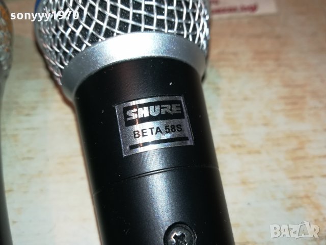 SHURE PG58 & SHURE BETA 58S 0912211353, снимка 6 - Микрофони - 35083383