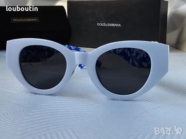 Dolce DG 2024 дамски слънчеви очила котка 2 цвята черни бели, снимка 13 - Слънчеви и диоптрични очила - 48034653