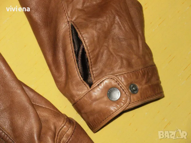 MARIO CONTI мъжко преходно естествена кожа ХL, снимка 8 - Якета - 49829250