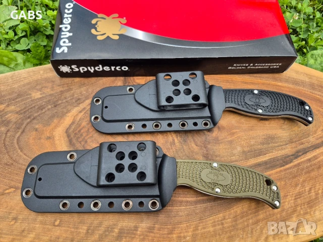 Тактически нож Spyderco Enuff FB31,фиксирана фултанг острие,два цвята, снимка 3 - Ножове - 51053484