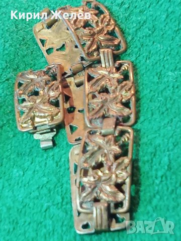 ВЪЗРОЖДЕНСКА СТАРИННА БРОНЗОВА ФЛОРАЛНА ГРИВНА 2060, снимка 11 - Антикварни и старинни предмети - 30639428