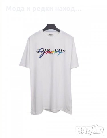 Тениска Givenchy Embroidered White XL 2XL, снимка 2 - Тениски - 34941994