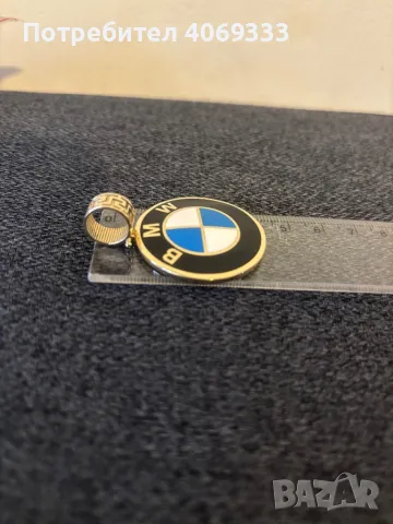 Златна висулка БМВ 14к 8.88гр, снимка 3 - Пръстени - 49335091