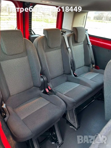 Ford Transit Custom 2.2 TDCI 9 Места 2x Клима, Серв. Книжка 173 000 КМ, снимка 12 - Бусове и автобуси - 53419139