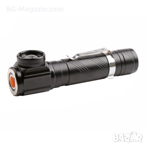 Мощен LED акумулаторен челник за глава 2в1 туристически лед фенер USB за риболов къмпинг палатка, снимка 15 - Къмпинг осветление - 50938502