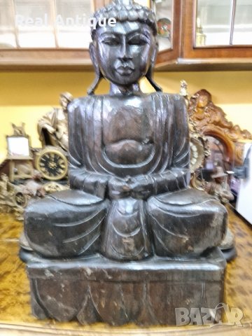 Великолепна голяма антикварна дървена фигура статуетка , снимка 9 - Антикварни и старинни предмети - 43070618