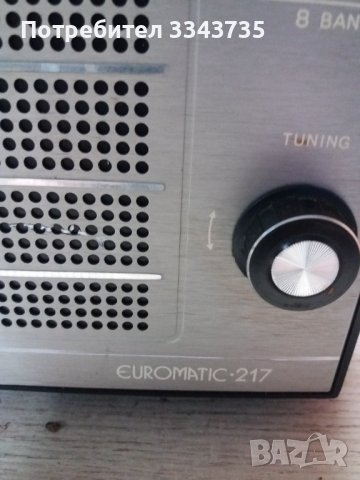 Продавам ретро радиотранзистор руски Евроматик работещ., снимка 4 - Радиокасетофони, транзистори - 38883259