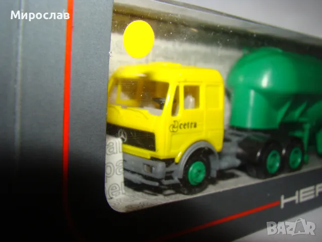 HERPA H0 1/87 MERCEDES КАМИОН МОДЕЛ ЦИСТЕРНА, снимка 4 - Колекции - 48252516
