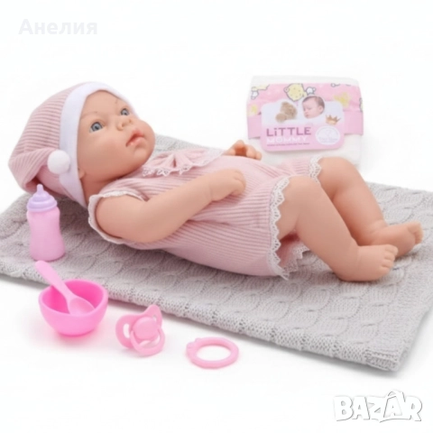 Реалистична кукла бебе Mommy Bedtime Buddy-39 см, снимка 3 - Кукли - 52298936