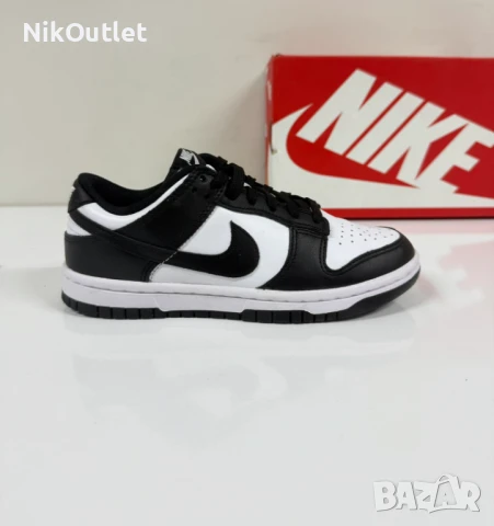 Nike Dunk Low White Black, снимка 1