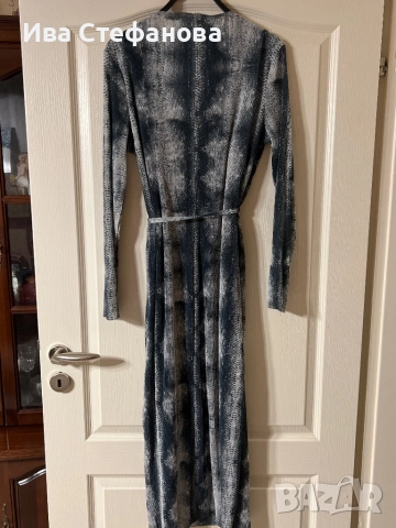 Нова еластична дълга миди midi дължина ежедневна елегантна рокля , снимка 4 - Рокли - 51827262