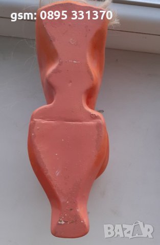 еротика - Жена-касичка, фигура, статуетка, гола, керамика, гол висящ мъж-марионетка, слон, пенис , снимка 4 - Статуетки - 31678398