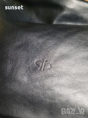 с ТРИ ПРЕГРАДИ,  естествена кожа,тип торба черна чанта, снимка 7 - Чанти - 43397557