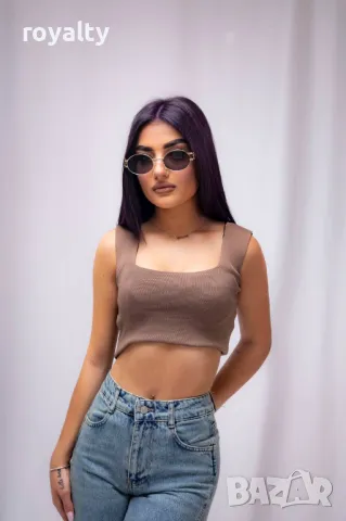 Дамски кафяв потник , снимка 2 - Потници - 50376509