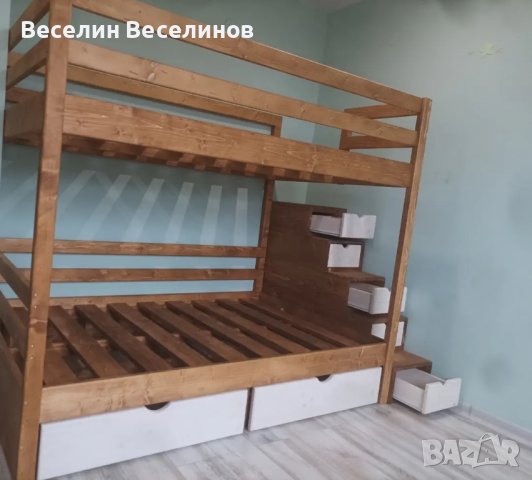 Двуетажно легло , снимка 4 - Мебели за детската стая - 43446209