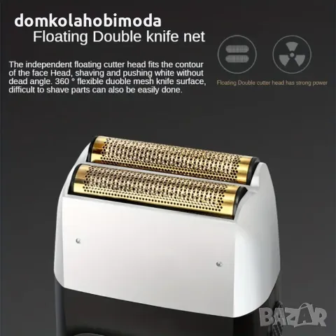 Професионална Тример и Самобръсначка Kemei, Презареждаща батерия, 3 скорости, снимка 4 - Тримери - 48057622