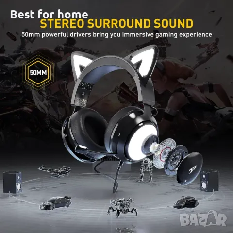 Висококачествени геймърски слушалки SOMIC GS510, снимка 13 - Слушалки и портативни колонки - 49032537