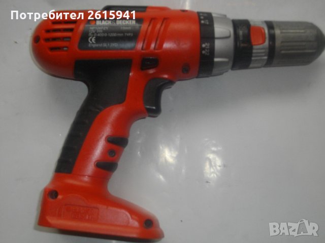 Black Decker HP126F2K-Боди-Блек Декер-Тяло За Винтоверт-Английско-Профи-12 Волта-Внос, снимка 6 - Винтоверти - 28315364