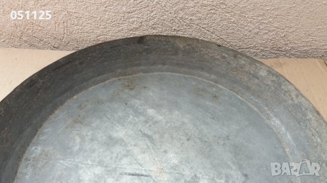 масивна бакърена кована тава - възрожденска , снимка 3 - Антикварни и старинни предмети - 40518845