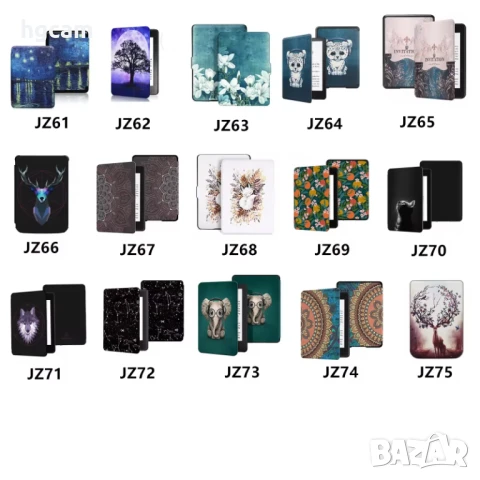 Кожен калъф GARV + закалено стъкло за Kindle . Pocketbook . Nook. Kobo, снимка 2 - Електронни четци - 50487297