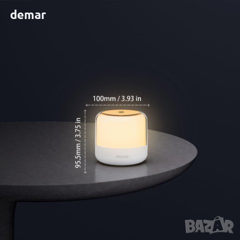 Нощна лампа за бебета PREKIAR, 4W 2000mAh LED, с RGB промяна на цвета, снимка 8 - Лед осветление - 43507242