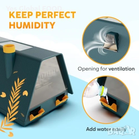 Okkobi M10 автоматичен инкубатор за 10 яйца с контрол на влажност, снимка 3 - Други стоки за животни - 53097540