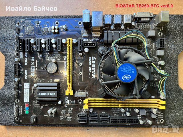 BIOSTAR TB250-BTC ver6.0 for mining, снимка 1 - Дънни платки - 38309092