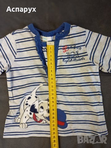 Бебешка памучна блузка с дълъг ръкав DISNEY 9 месеца, снимка 2 - Бебешки блузки - 43091590