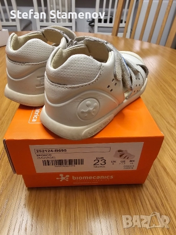 Детски сандалки за прохождане Biomecanics Sporco 23 номер, снимка 6 - Детски маратонки - 52860456
