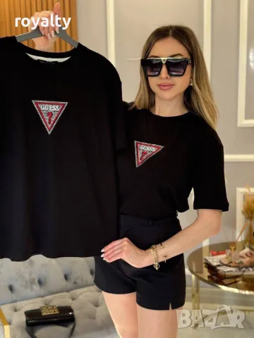 Памучни дамски тениски Guess , снимка 2 - Тениски - 50411614