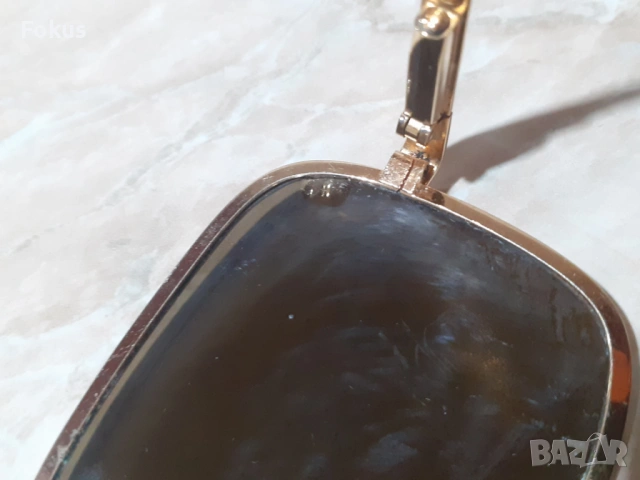 Луксозни слънчеви очила с дебела позлатена рамка, снимка 6 - Антикварни и старинни предмети - 53422791