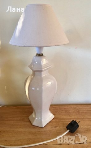 Английска порцеланова настолна лампа, 50 см, снимка 3 - Декорация за дома - 43928578