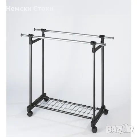 Двоен Щендер за дрехи на колела, Германия, снимка 3 - Закачалки - 49415263