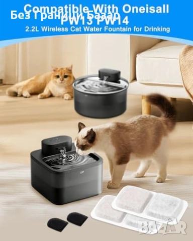 Нови Oneisall филтри за котешки фонтан 2.2L PW13 PW14 12+12 комплект, снимка 2 - За котки - 53569419