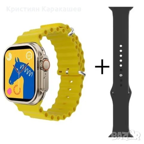 Спортен смарт часовник с двойна каишка W26 PRO MAX и подарък слушалки, снимка 4 - Смарт часовници - 47768114