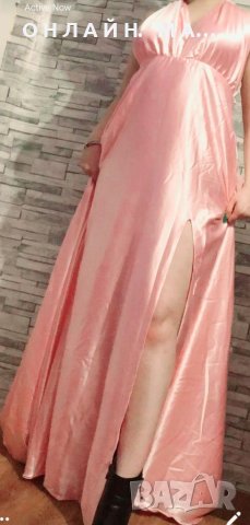 Рокля NICOLETTE ANGEL BLUE в нежен с Розов цвят, снимка 4 - Рокли - 40257521