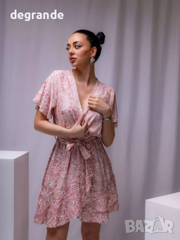 Розова ежедневна рокля, снимка 2 - Рокли - 50904890