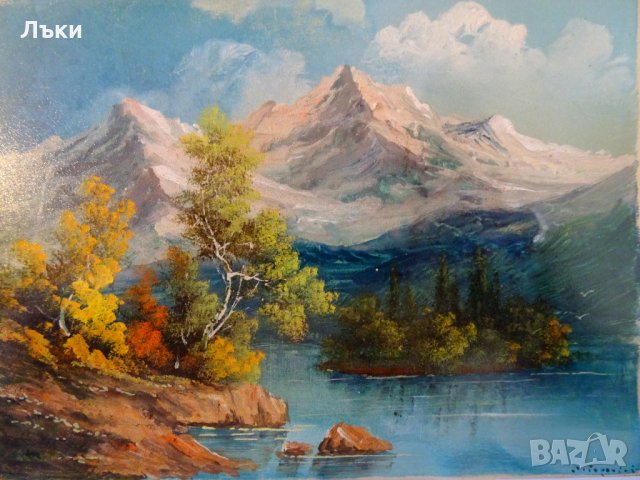 G.Popovici картина пейзаж, маслени бои.  , снимка 5 - Картини - 32380801