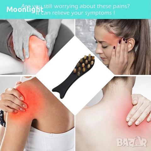 Нова интересна четка за коса и скалп, за разресване, масаж и акупунктура, снимка 14 - Аксесоари за коса - 53122776