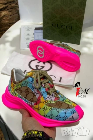 дамски маратонки от естествена кожа gucci , снимка 3 - Маратонки - 50745370