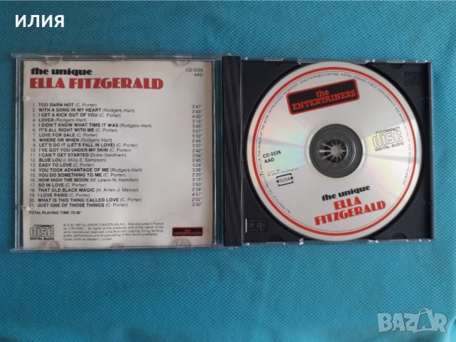 Ella Fitzgerald – 1987 - The Unique(Cool Jazz), снимка 2 - CD дискове - 37931697